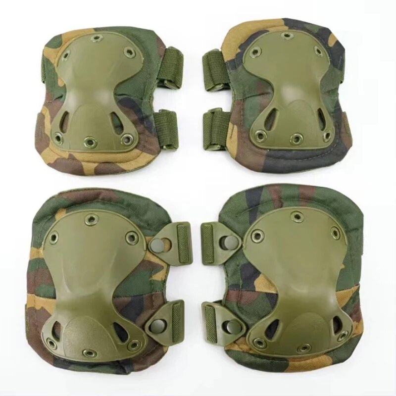 Mountain Biking Elbow Pads - Outdoor Tactical Protective Gear Set Of
